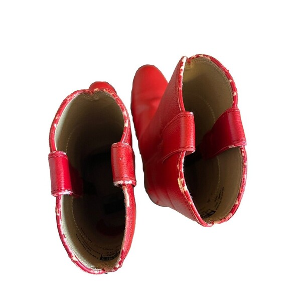 Justin Basics JBL3007 Men's Red Faux Leather Western Cowboy Boots Size 7 B *note - Picture 5 of 7